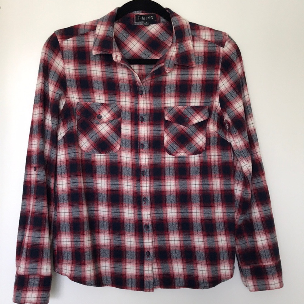 Timing Button Down Flannel - image 2